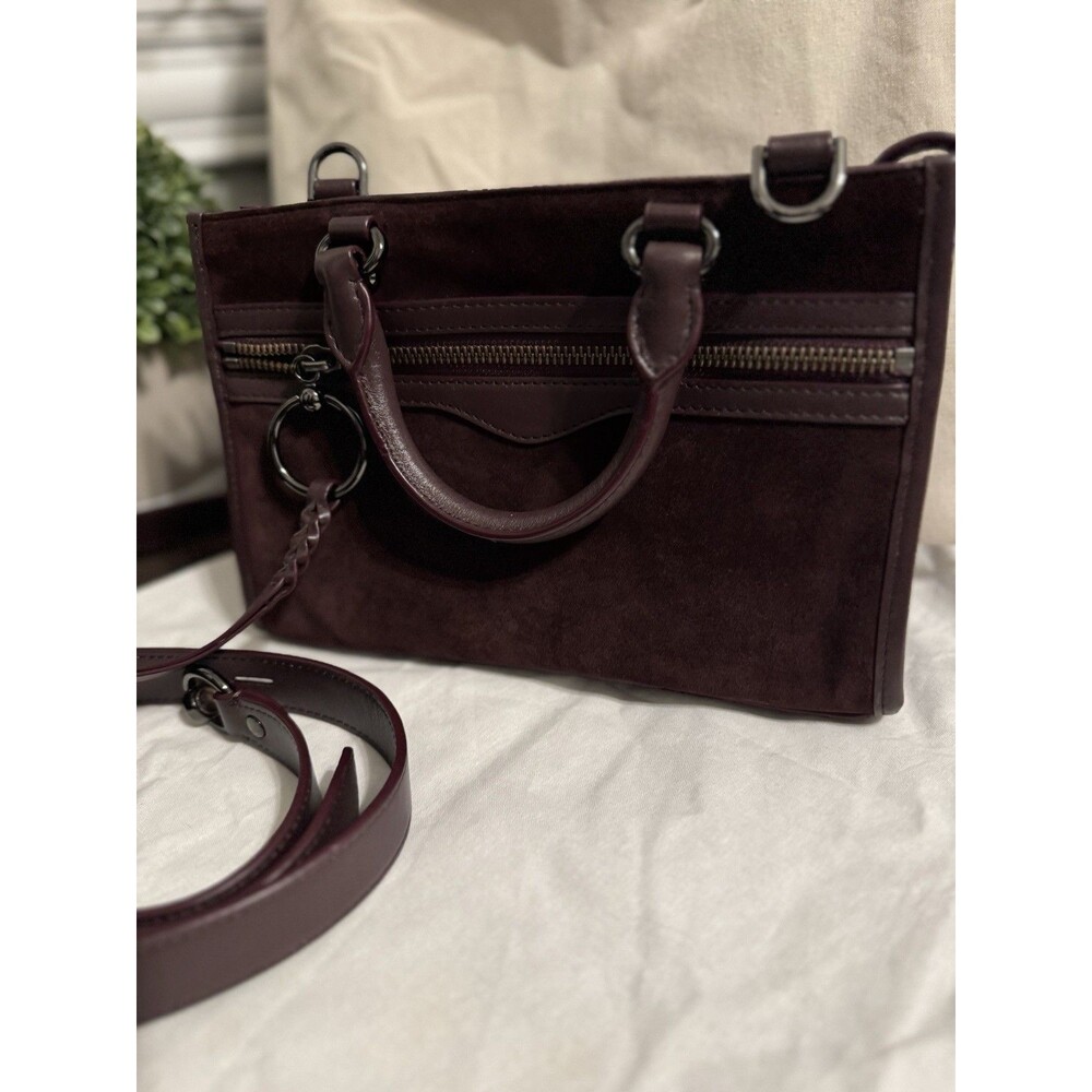 Rebecca Minkoff Suede Bedford Micro Satchel Bag Crossbody Purse